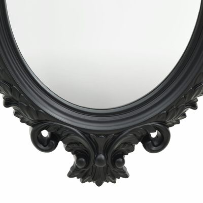 vidaXL vægspejl slotstil 56x76 cm sort