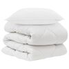 vidaXL Dyne med pude 2 stk. Hvid Microfiber