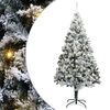 vidaXL Kunstigt forudbelyst juletr&aelig; med 300 LED'er Gr&oslash;n 400 cm PVC