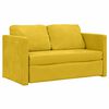vidaXL 2-i-1 sovesofa 122x204x55 cm velour m&oslash;rkegul