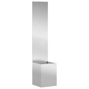 vidaXL Have privatliv sk&aelig;rm S&oslash;lv 32 x 32 x 150 cm Galvaniseret st&aring;l