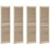 vidaXL Skabsd&oslash;r 4 pcs Naturfarvet 140.5 x 2 x 59.5 cm Massiv fyrretr&aelig;