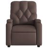 vidaXL eldrevet lænestol kunstlæder brun