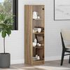 vidaXL Highboard Artisan Egetr&aelig; 35 x 37 x 142 cm Konstrueret tr&aelig;