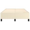 vidaXL Boxspring sengeramme 120x200 cm kunstl&aelig;der cremefarvet