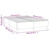 vidaXL Boxspring sengeramme 140x190 cm stof sort
