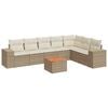 vidaXL sofas&aelig;t til haven 8 dele med hynder polyrattan beige