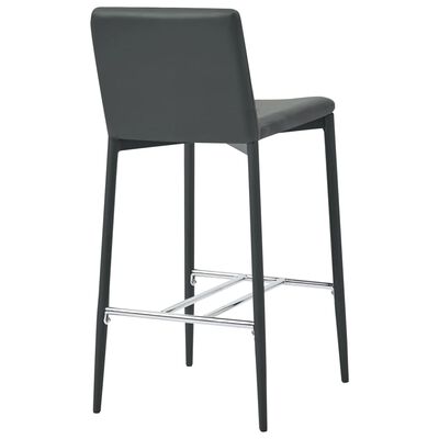 vidaXL barstole 4 stk. kunstlæder grå