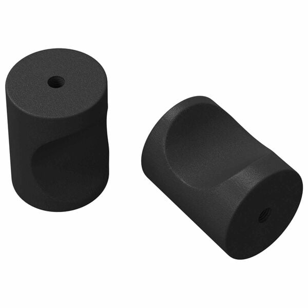 vidaXL Skabs Knopper 2 pcs Sort M4 x 12 mm Jern