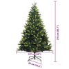 vidaXL Kunstig Hengende Juletr&aelig; 300 LEDs Gr&oslash;n 210 cm PVC og PE