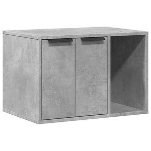 vidaXL toiletskjuler kattebakke 60x40x40 cm konstrueret tr&aelig; betongr&aring;