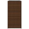 vidaXL plantekasser 2 stk. 40x40x80 cm polyrattan brun