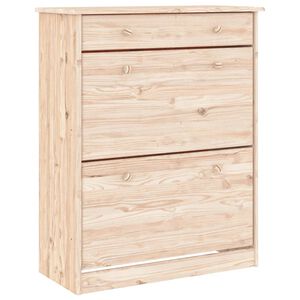 vidaXL skoskab ALTA 77x35x96 cm massivt fyrretr&aelig;