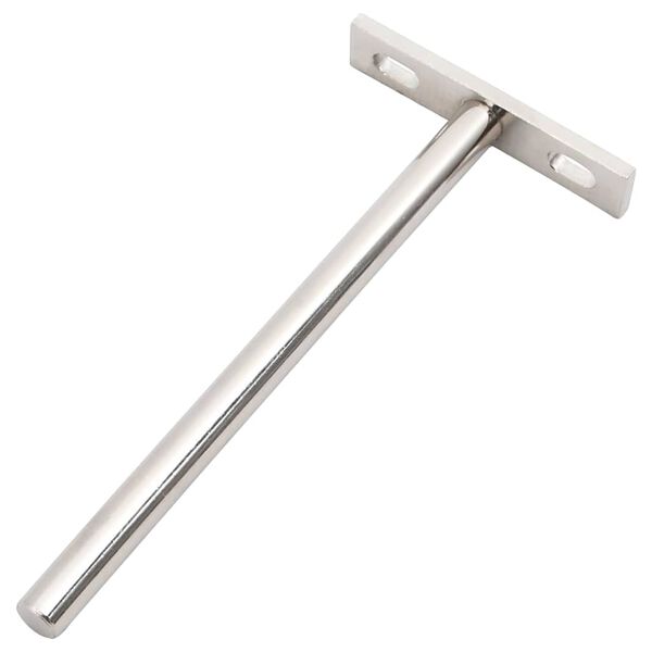 vidaXL flydende hyldekn&aelig;gte 12 stk. usynlige &Oslash;10x150 mm kulstofst&aring;l