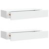 vidaXL v&aelig;ghylder med skuffer 2 stk. 60x23,5x10 cm MDF hvid