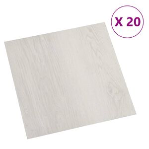vidaXL selvkl&aelig;bende gulvbr&aelig;dder 20 stk. 1,86 m&sup2; PVC beige