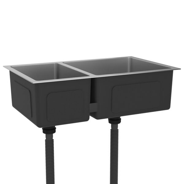 vidaXL køkkenvask rustfrit stål