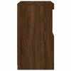 vidaXL skænk med LED-lys 41x37x67 cm brun egetræsfarve