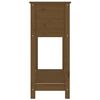 vidaXL plantekasse med hylde 82,5x34,5x81 cm massivt fyrretræ brun