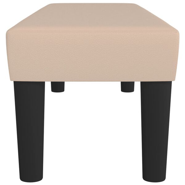 vidaXL bænk 100x30x30 cm kunstlæder cappuccinofarvet