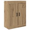 vidaXL Highboard med skuffe 2 pcs Artisan Egetr&aelig; Konstrueret tr&aelig;
