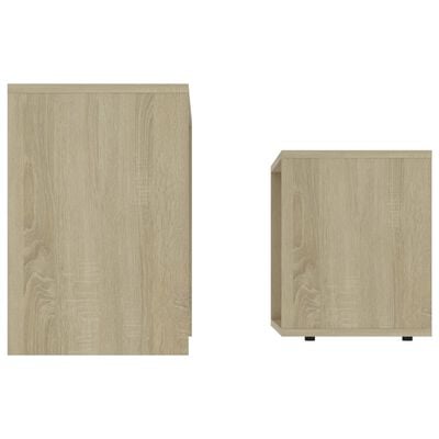 vidaXL sofabordssæt 48x30x45 cm konstrueret træ sonoma-eg