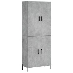 vidaXL h&oslash;jskab 69,5x34x180 cm konstrueret tr&aelig; betongr&aring;