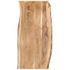 vidaXL bordplade 118x(50-60)x2,5 cm massivt akacietr&aelig;