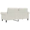 vidaXL 2-personers sofa 140 cm velour cremefarvet