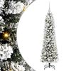 vidaXL Kunstigt juletr&aelig; Hvid 120 cm PVC og metal og plast