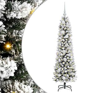 vidaXL Kunstigt juletr&aelig; Hvid 120 cm PVC og metal og plast