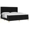 vidaXL Box spring seng med madras Sort 200 x 200 cm Stof
