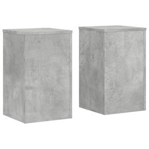 vidaXL plantestativer 2 stk. 30x30x50 cm konstrueret tr&aelig; betongr&aring;