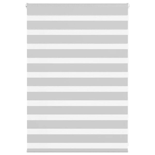 vidaXL zebragardin lysegr&aring; 95x100 cm stofbredde 90,9 cm polyester