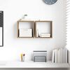 vidaXL Væghylder 2 pcs Artisan Egetræ 26 x 15 x 26 cm Konstrueret træ