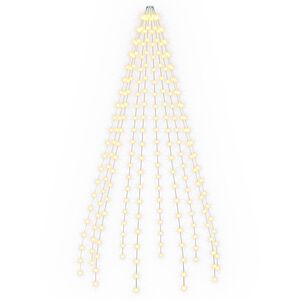 vidaXL Juletr&aelig;slys 210 LED'er Varm hvid 210 cm
