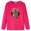 vidaXL Lang&aelig;rmet T-shirt til b&oslash;rn str. 116 pink
