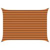 vidaXL Solskygge sejl Orange og Brun 3,5 x 2,5 m 100% polyester Oxford