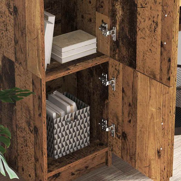 vidaXL Highboard Gammelt tr&aelig; 31,5 x 32 x 122,5 cm