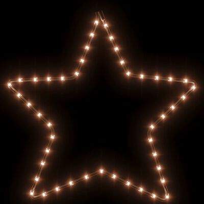 vidaXL stjerne julefigur 48 LED'er 56 cm varmt hvidt lys