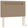 vidaXL Box spring seng med madras Cappuccino 90 x 190 cm Kunstl&aelig;der