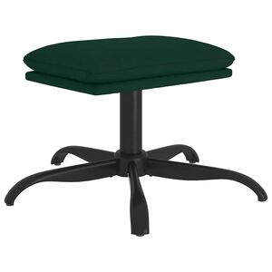 vidaXL fodskammel 60x60x36 cm fl&oslash;jl m&oslash;rkegr&oslash;n