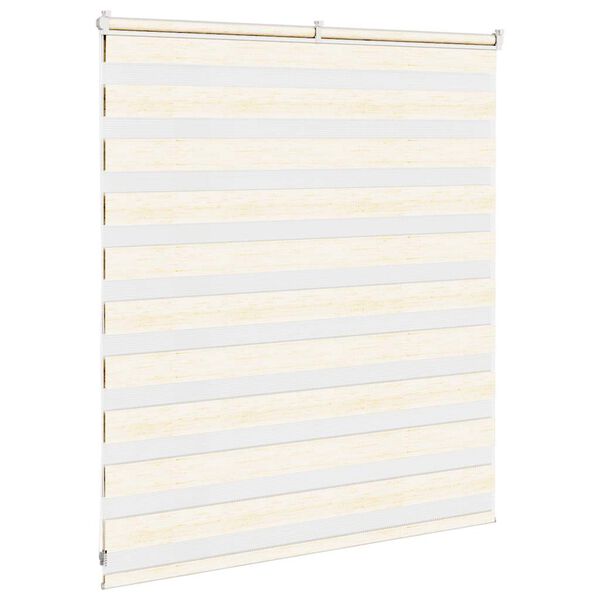 vidaXL zebragardin marmorbeige 125x100 cm stofbredde 120,9cm polyester