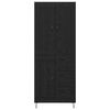vidaXL Highboard med skuffe Sort eg 69,5 x 34 x 180 cm Konstrueret tr&aelig;