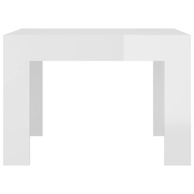 vidaXL sofabord 50x50x35 cm spånplade hvid højglans
