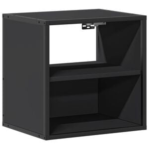 vidaXL v&aelig;gh&aelig;ngt sengebord 40x31x39,5 cm sort