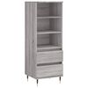 vidaXL skab 40x36x110 cm konstrueret tr&aelig; Gr&aring; sonoma-eg