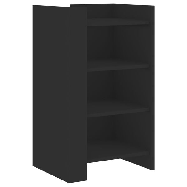 vidaXL sk&aelig;nk 45x35x75 cm konstrueret tr&aelig; sort