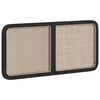 vidaXL Hovedg&aelig;rde med hovedg&aelig;rde Sort 120 x 55 x 3 cm Rattan