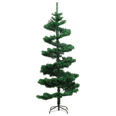 vidaXL juletræ med lys og juletræsfod PVC 180 cm grøn